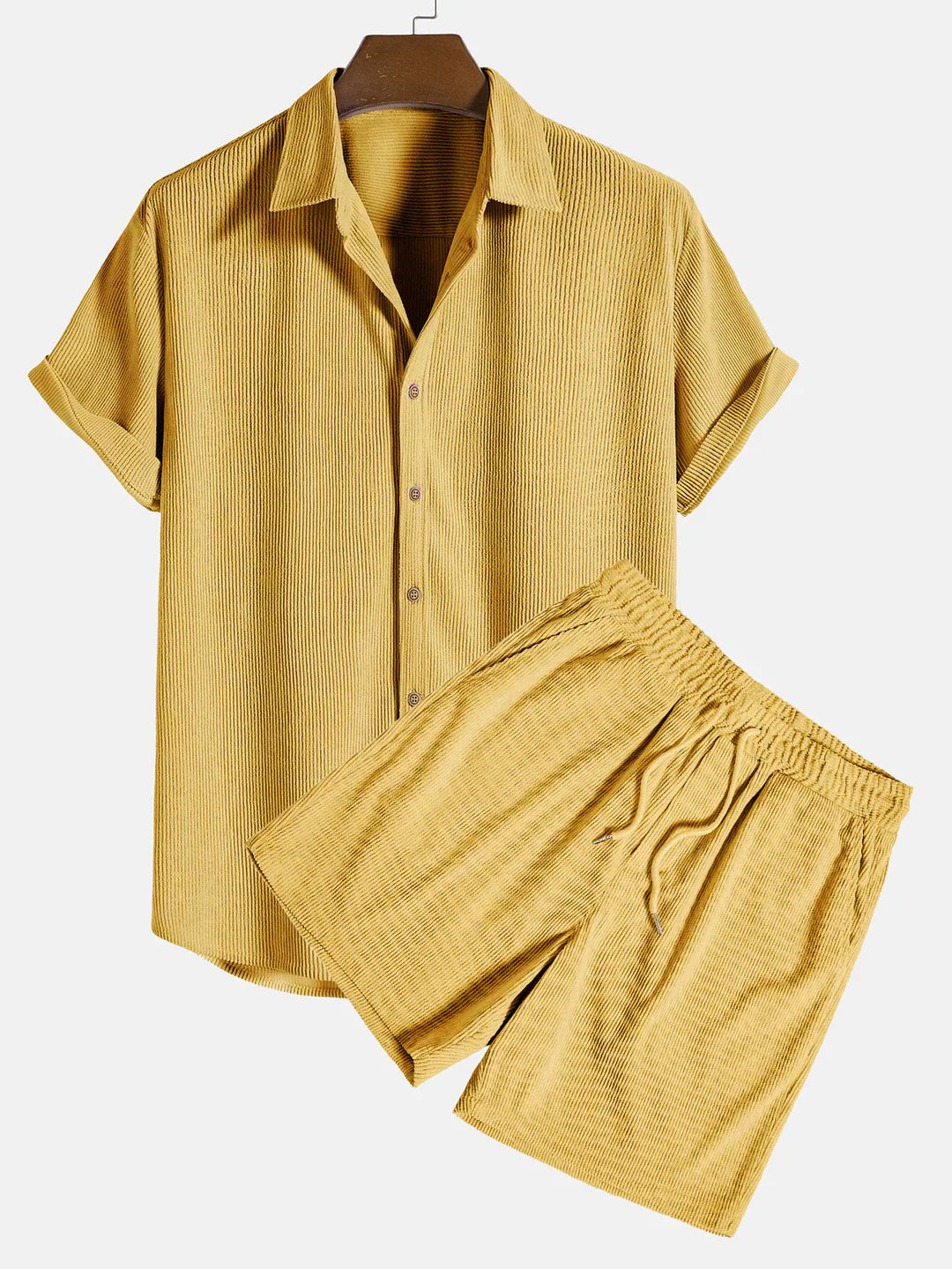 Marcel set Skjorta & shorts - yellow