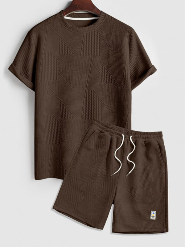 Severo set T-SHIRT & shorts - COFFEE