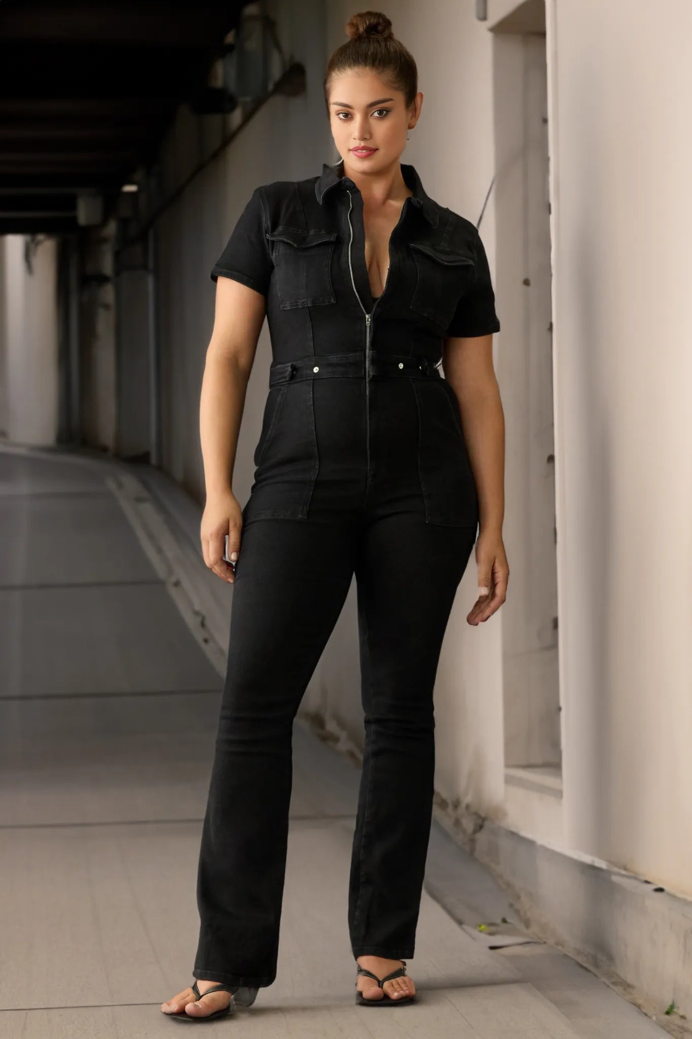 Elora - Jumpsuit i jeanstyg