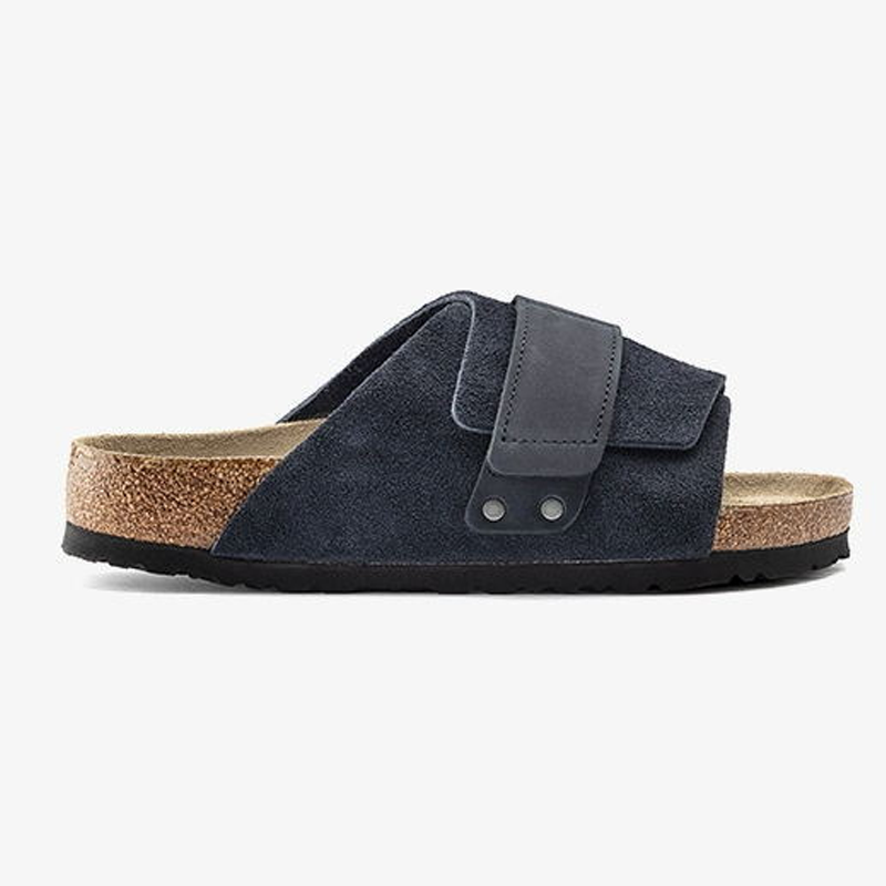 Devin™ | Platta Sandaler i Helskinn med Kardborreband