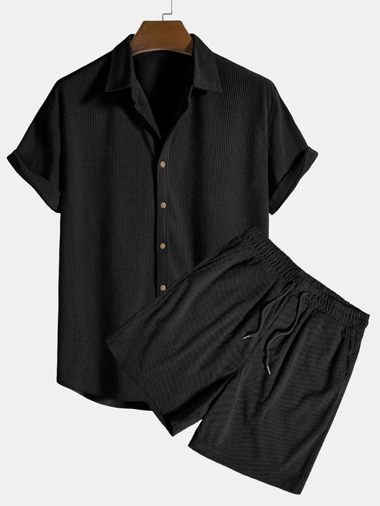 Marcel set Skjorta & shorts - black