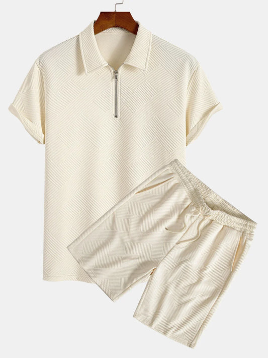 Carlino set Polo & Shorts - BEIGE